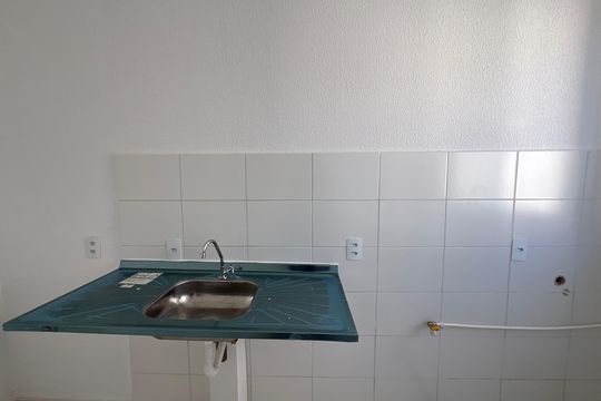 Cozinha de apartamento à venda com 2 quartos, 48m² em Arvoredo Ii, Contagem
