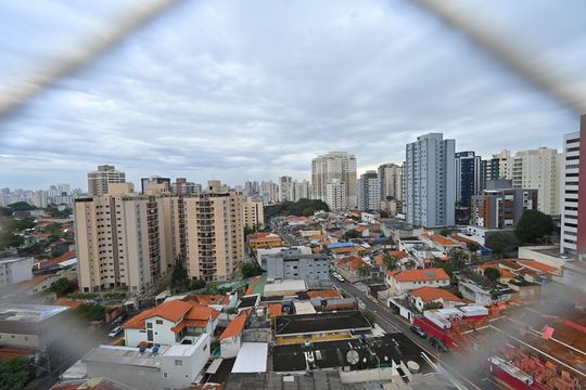 Vista da Lavanderia de apartamento à venda com 1 quarto, 36m² em Vila Monte Alegre, São Paulo