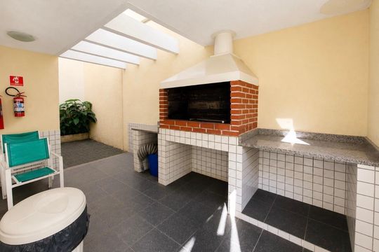 Área comum - Churrasqueira de casa de condomínio à venda com 3 quartos, 163m² em Ferreira, São Paulo