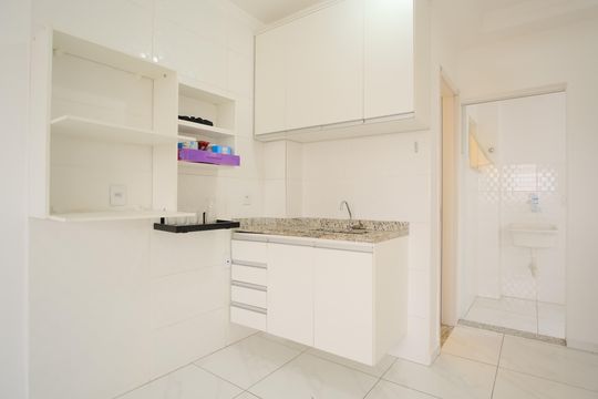 Cozinha de apartamento para alugar com 2 quartos, 36m² em Vila Carrão, São Paulo