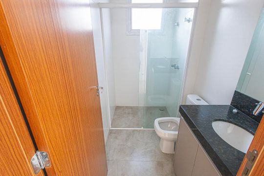 Banheiro de apartamento para alugar com 3 quartos, 128m² em Padre Eustáquio, Belo Horizonte