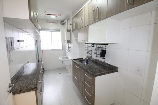 Cozinha de apartamento para alugar com 2 quartos, 63m² em Jardim Augusta, São José dos Campos