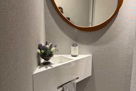 Banheiro de apartamento à venda com 2 quartos, 73m² em Ponte de Campinas, Jundiaí