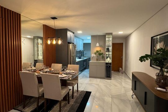 Sala de apartamento à venda com 2 quartos, 73m² em Ponte de Campinas, Jundiaí