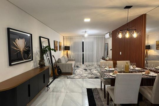 Sala de apartamento à venda com 2 quartos, 73m² em Ponte de Campinas, Jundiaí