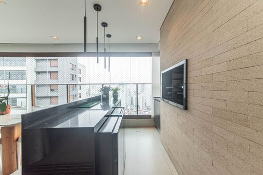 Varanda de apartamento para alugar com 2 quartos, 110m² em Campo Belo, São Paulo