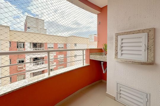 Varanda da Sala de apartamento para alugar com 3 quartos, 92m² em Barreiros, São José