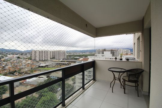 Sala - Varanda de apartamento à venda com 3 quartos, 82m² em Barra Olímpica, Rio de Janeiro