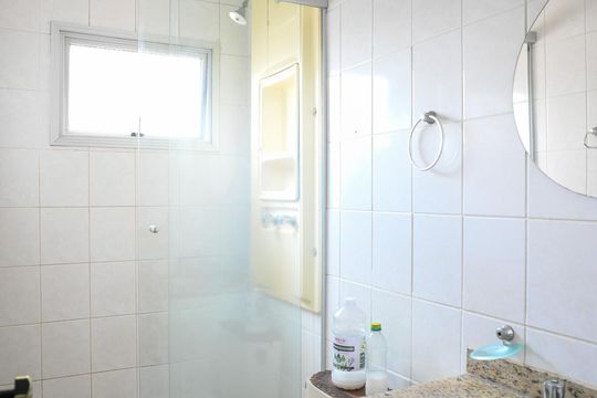 Banheiro Quarto 2 - Suite de apartamento para alugar com 2 quartos, 57m² em Vila Gumercindo, São Paulo