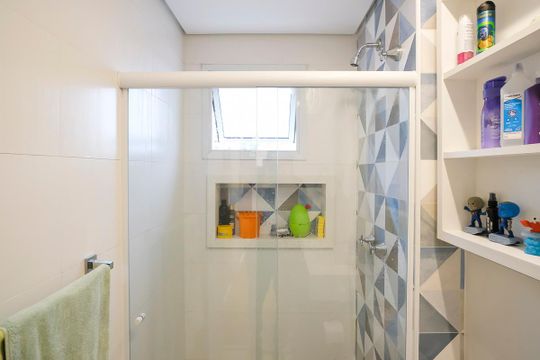Banheiro de apartamento à venda com 3 quartos, 87m² em Jardim São Caetano , São Caetano do Sul