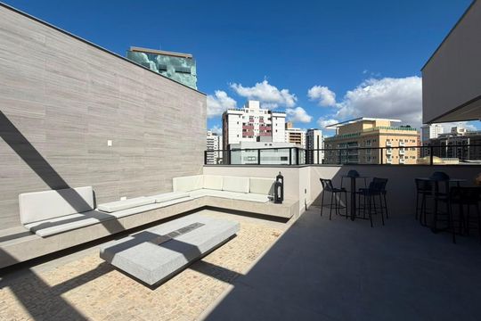 Área comum de apartamento à venda com 1 quarto, 40m² em Lourdes, Belo Horizonte