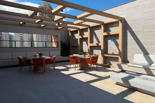 Área comum de apartamento à venda com 1 quarto, 40m² em Lourdes, Belo Horizonte