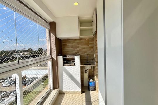 Sacada de apartamento para alugar com 2 quartos, 73m² em Fazenda Santa Cândida, Campinas