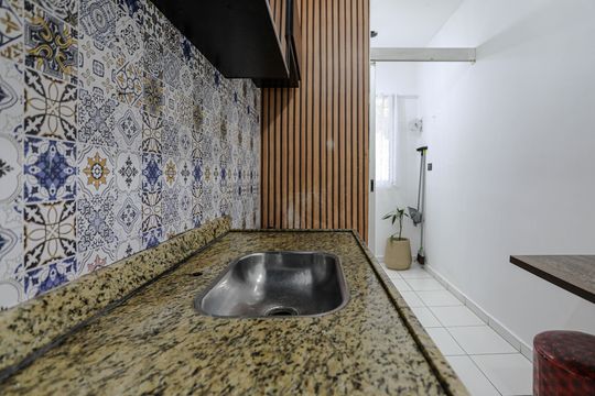 Cozinha de apartamento para alugar com 2 quartos, 55m² em Vila Bela Flor, Mogi das Cruzes