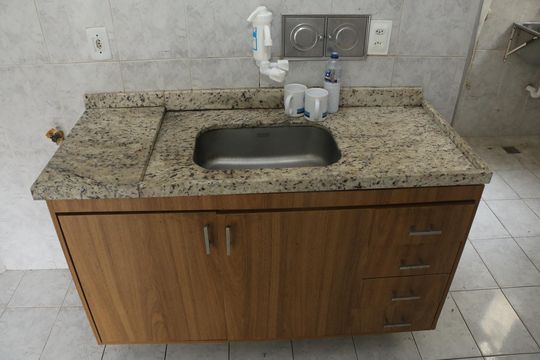 Cozinha de apartamento para alugar com 2 quartos, 60m² em Centro, Nova Iguaçu