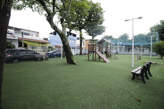 Área comum - Playground de casa de condomínio para alugar com 2 quartos, 120m² em Taquara, Rio de Janeiro