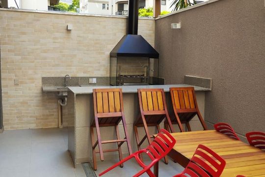 Área externa de apartamento para alugar com 1 quarto, 27m² em Perdizes, São Paulo