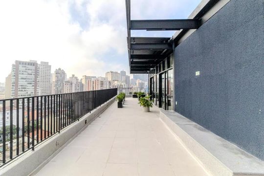 Solário de kitnet/studio para alugar com 1 quarto, 24m² em Campos Elíseos, São Paulo