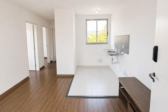 Sala / Cozinha  de apartamento para alugar com 2 quartos, 47m² em Restinga, Porto Alegre