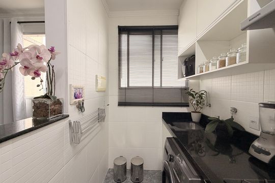 Área de Serviço de apartamento à venda com 2 quartos, 52m² em Gramadão, Jundiaí