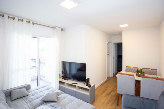 Sala de apartamento à venda com 2 quartos, 56m² em Centro, Diadema