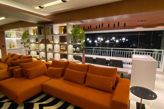 Sala de apartamento à venda com 3 quartos, 106m² em Vila Anastácio, São Paulo