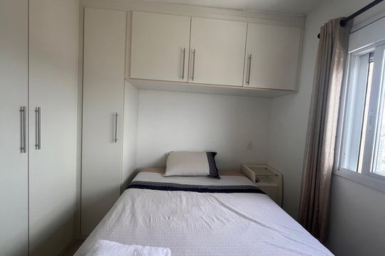 Quarto de apartamento à venda com 1 quarto, 37m² em Santo Amaro, São Paulo