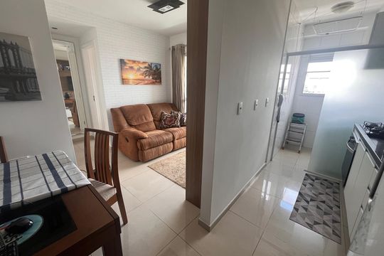 Sala de apartamento à venda com 1 quarto, 37m² em Santo Amaro, São Paulo