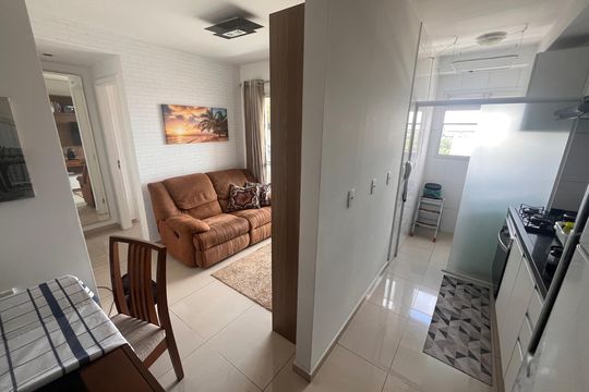 Cozinha de apartamento à venda com 1 quarto, 37m² em Santo Amaro, São Paulo
