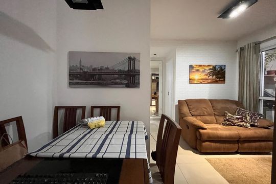 Sala de apartamento à venda com 1 quarto, 37m² em Santo Amaro, São Paulo