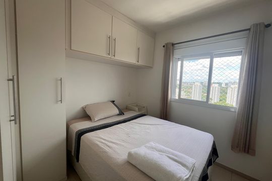 Quarto de apartamento à venda com 1 quarto, 37m² em Santo Amaro, São Paulo