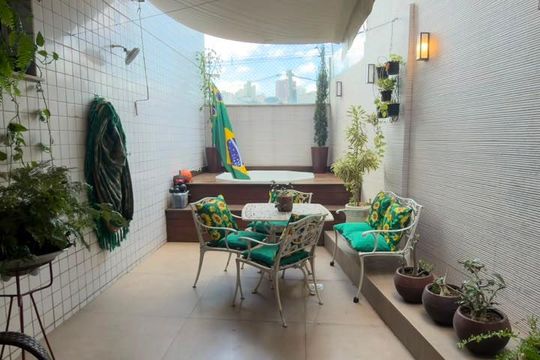 Área externa de apartamento à venda com 3 quartos, 140m² em Nova Granada, Belo Horizonte