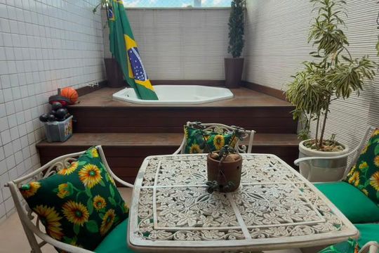 Área externa de apartamento à venda com 3 quartos, 140m² em Nova Granada, Belo Horizonte