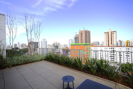 Área comum de kitnet/studio para alugar com 1 quarto, 24m² em Vila Mariana, São Paulo