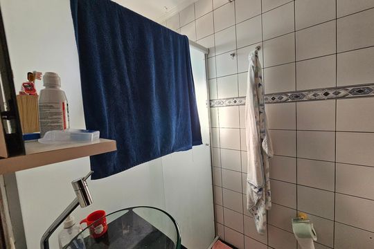 Banheiro de apartamento à venda com 3 quartos, 106m² em Vila Valparaíso, Santo André