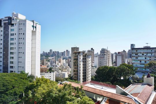 Sala - Vista  de apartamento à venda com 4 quartos, 156m² em Santo Antônio, Belo Horizonte
