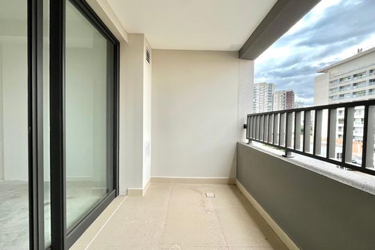 Varanda  de apartamento à venda com 1 quarto, 27m² em Vila Clementino, São Paulo