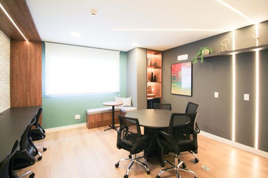 Área comum de kitnet/studio para alugar com 1 quarto, 30m² em Vila Olímpia, São Paulo