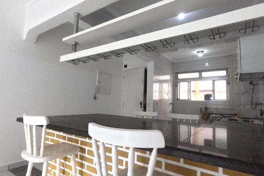 Cozinha Americana de apartamento para alugar com 2 quartos, 90m² em José Menino, Santos