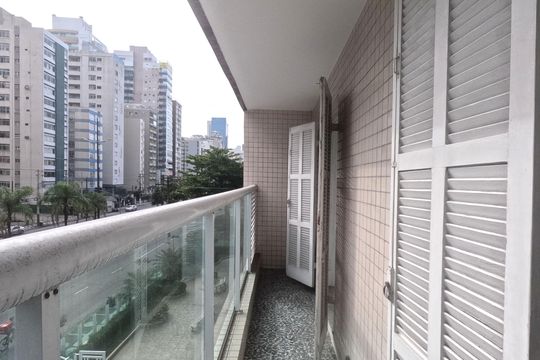 Varanda da Sala de apartamento para alugar com 2 quartos, 90m² em José Menino, Santos