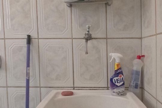 Banheiro de apartamento para alugar com 2 quartos, 90m² em José Menino, Santos