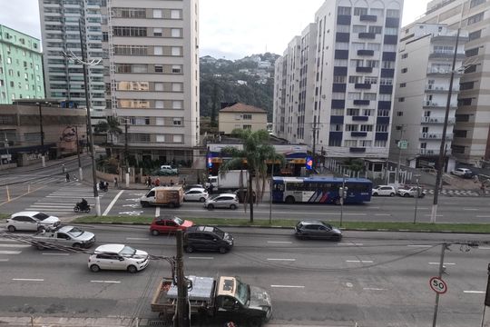 Vista da Varanda da Sala de apartamento para alugar com 2 quartos, 90m² em José Menino, Santos