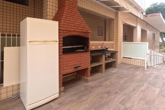 Área Comum - Churrasqueira de apartamento para alugar com 2 quartos, 90m² em José Menino, Santos