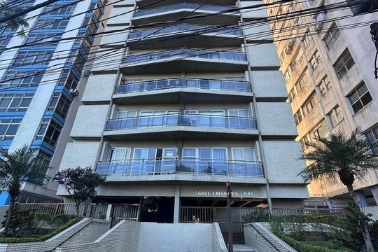 Fachada do Prédio de apartamento para alugar com 2 quartos, 95m² em Itararé, São Vicente