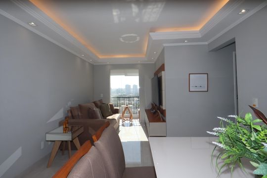 Sala de apartamento à venda com 3 quartos, 62m² em Vila Antonieta, São Paulo