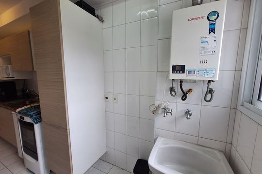 Área de Serviço de apartamento para alugar com 3 quartos, 80m² em Campestre, Santo André