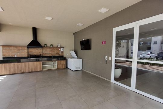 Área comum - Churrasqueira de apartamento para alugar com 2 quartos, 43m² em Jardim Monte Alegre, Taboão da Serra