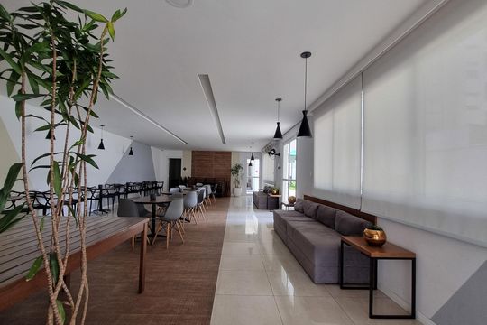 Área comum - Churrasqueira de apartamento para alugar com 2 quartos, 43m² em Jardim Monte Alegre, Taboão da Serra