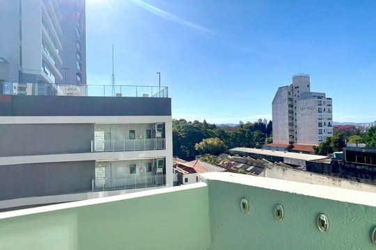 Varanda da sala de apartamento para alugar com 1 quarto, 40m² em Pinheiros, São Paulo