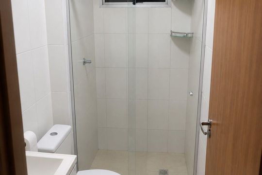 Banheiro de apartamento para alugar com 2 quartos, 42m² em Jardim Jose Sampaio Junior, Ribeirão Preto